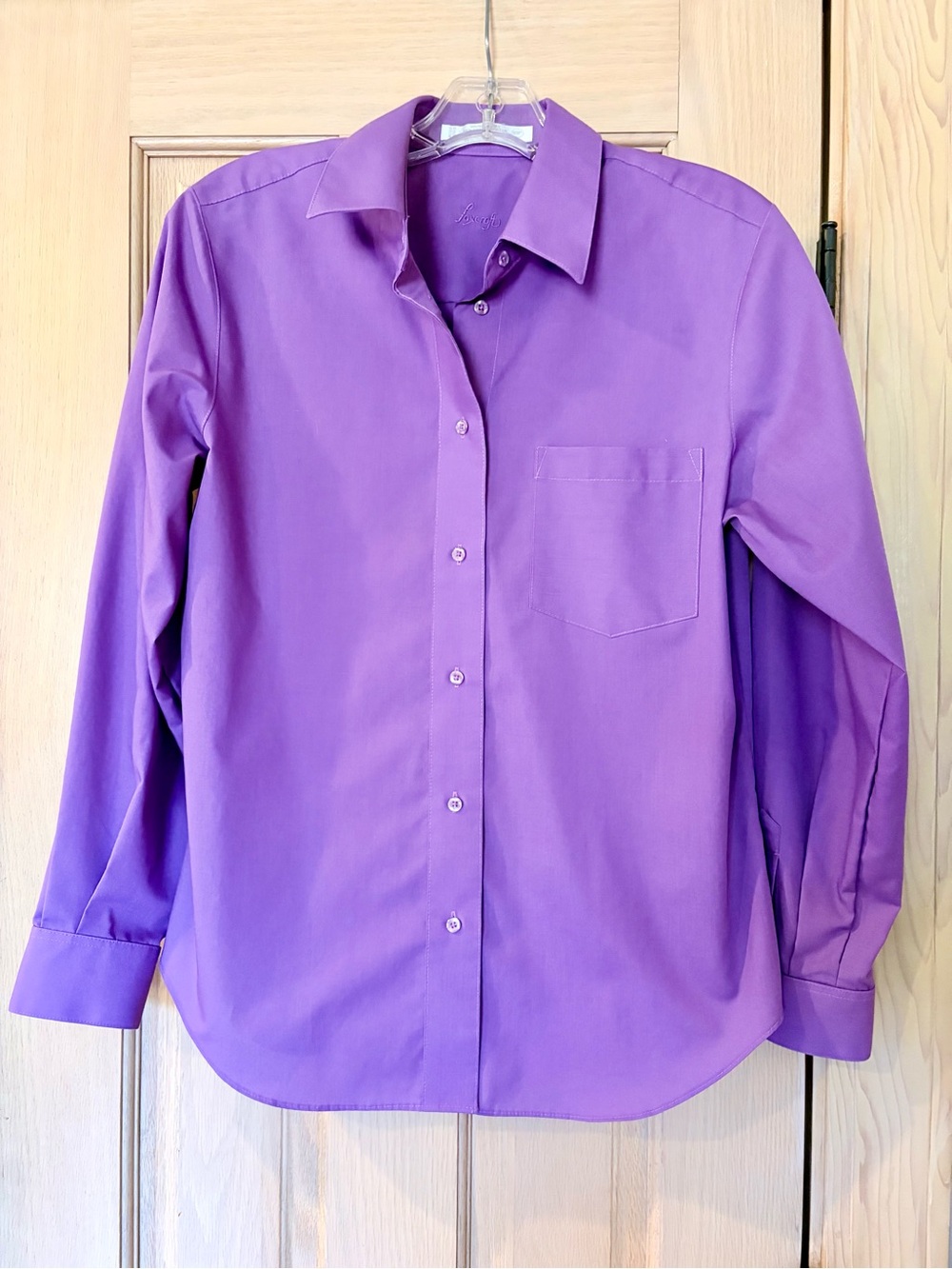 Foxcroft Purple Button-Front Shirt